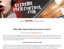 Tablet Screenshot of extremecockcontrol.com